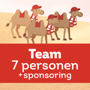 Kamelenrace - Ticket Team (7 personen) + Sponsoring