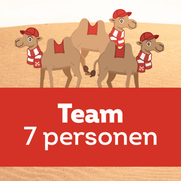 Kamelenrace - Ticket Team (7 personen)